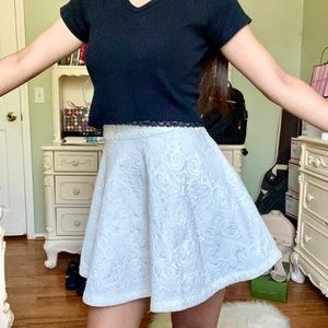 Forever 21 Glossy Skater Skirt